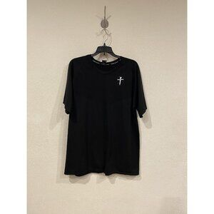 Three Nails Shirt Mens XL Black Cross Logo Christian Graphic Tee Crewneck